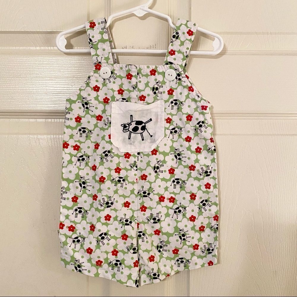Coco bonbons Cow Moo Moo Shortalls